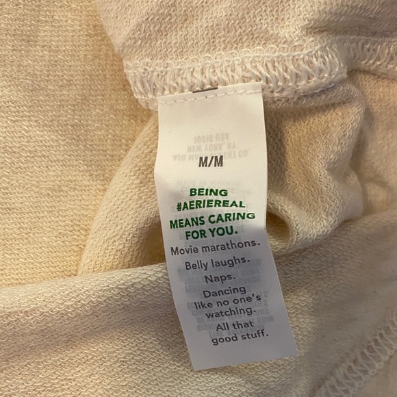 Aerie Cream Button Down Shirt - Picture 9 of 12